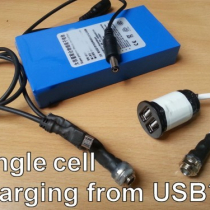 Charging a single cell from a 5V USB adapter