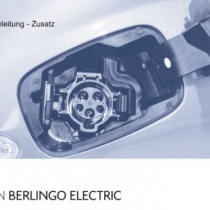 Citroën Berlingo Electric  B9E GWL model 2014  - user manuals