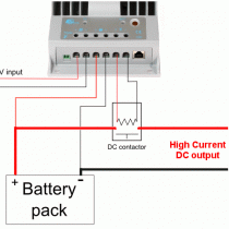 FAQ: I need to use high currents from my DC installation. I have noticed the Tracer BN series are limited to 20 Amp only. How can I use higher currents? 