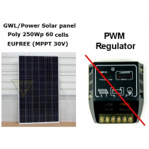 FAQ: Using a 250Wp panel with PWM regulator at the 12V battery