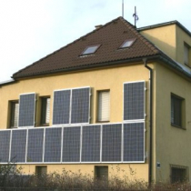 Installing solar panels in the walls - the fassade installation