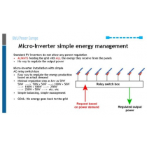 Micro-Inverter allows simple energy management