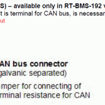 RT-BMS Manuals and the CAN connector (L) pin change