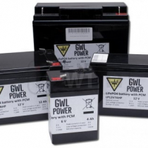 The 12V batteries with PCM not to be used for traction applications!