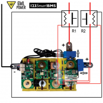 How to connect DC contactors to BMS123Smart