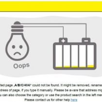 Web Page Error – Information is Gone
