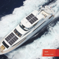 Flexible solar panels for boats and yachts