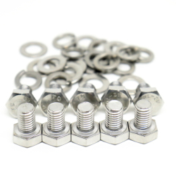 Set of Bolts M8x12 long, Washers for Lithium Cells (10 pack) 