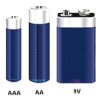 Alcaline batteries for daily use: AA, AAA and 9V size