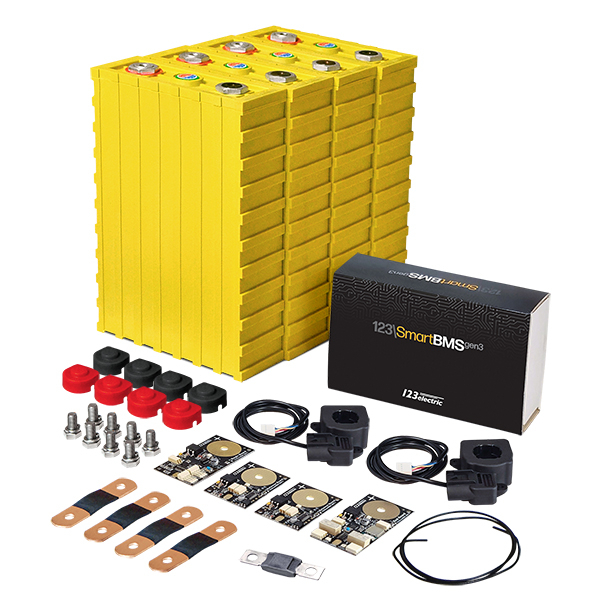 LiFePO4 12V, 1.92kWh LiFeYPO4 lithium battery set with 160Ah cells, BMS mobile monitoring Winston 