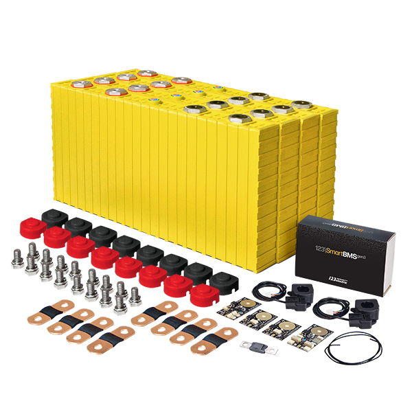 LiFePO4 12V, 8.4kWh LiFeYPO4 lithium battery set with 700Ah cells, BMS mobile monitoring Winston 