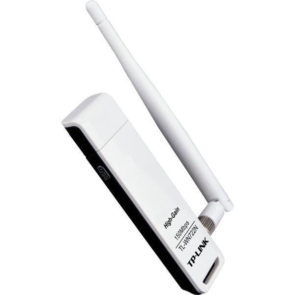 TL-WN722N 150 Mbps Wi-Fi USB Adapter 802.11n (2,4 GHz, 4 dBi) 