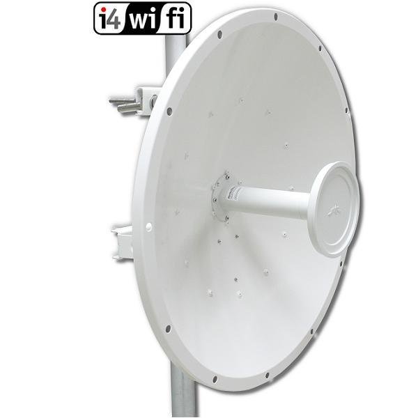 Rocket Dish 5 GHz Duplex MIMO antenna, 30 dBi, 2x RSMA, accesories 