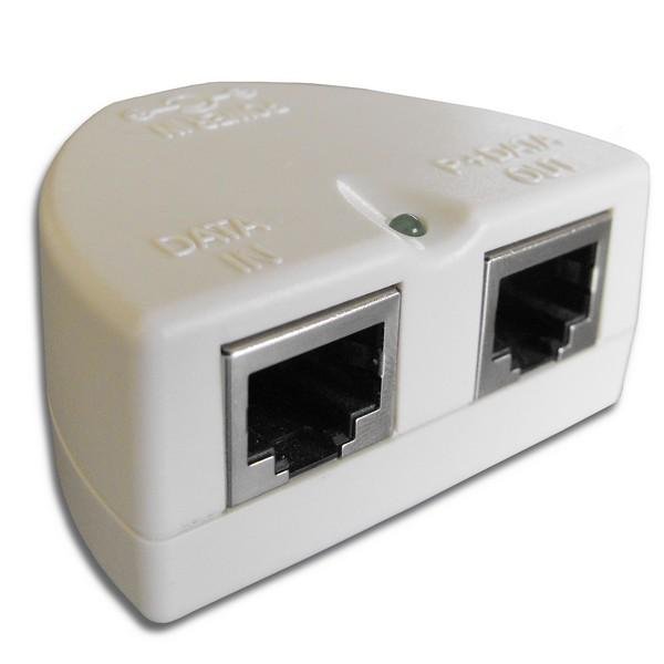 Passive POE with LED and protection - white 