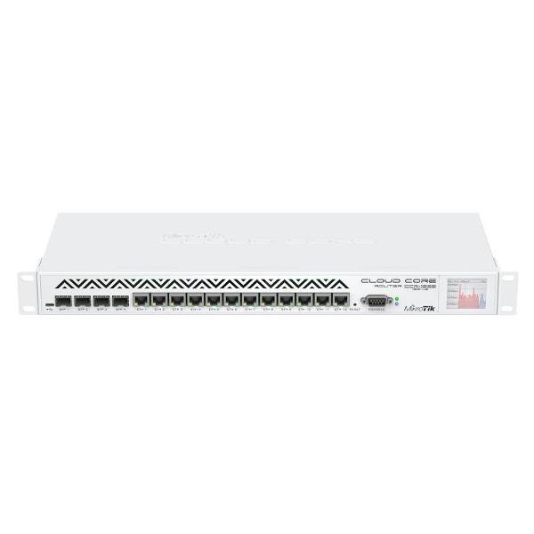 Cloud Core Router CCR1036, 12x Gbit LAN, 4x Gbit SFP port, 4GB, Touchscreen LCD, L6 