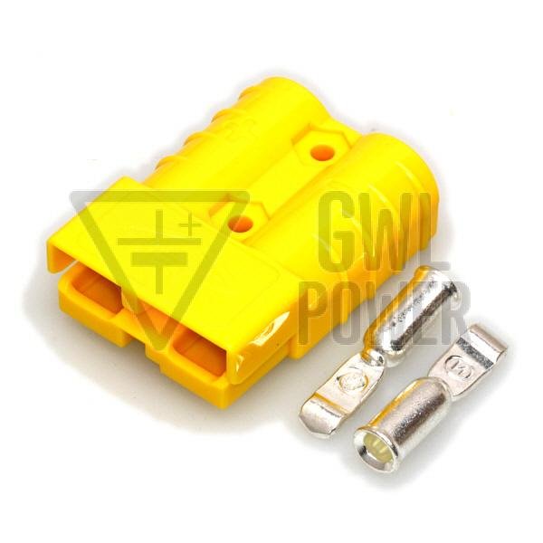 DC Connector 12V/50A 2 pins - SA50 Yellow 