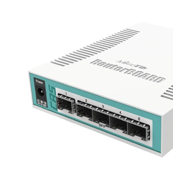 Cloud Router Switch 106-1C-5S, 5x SFP, 1x SFP+, 1x Combo, Gbit, vč. L5 