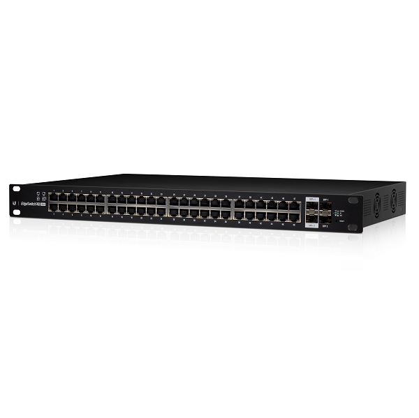 EdgeSwitch - 48x Gbit LAN, 2x SFP port, 2x SFP+, POE+, 500W  