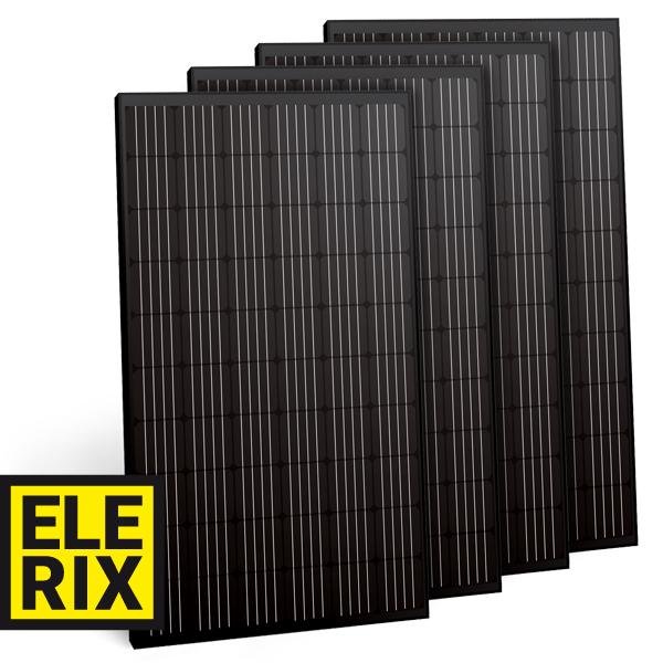 ELERIX Solar panel Mono 320Wp 60 cells, (ESM 320 - Pack 4 pcs) Black 