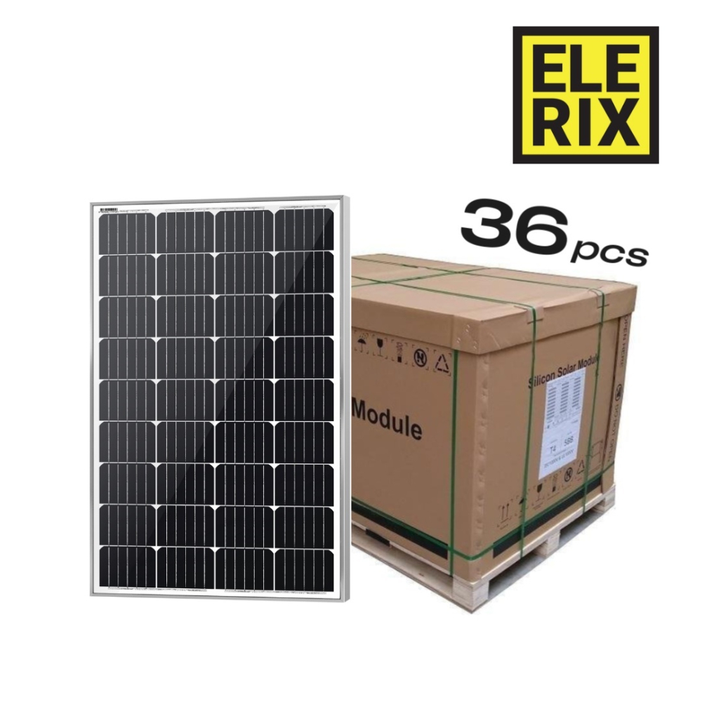 ELERIX Solar panel Mono Half Cut 200Wp 72 cells, (ESM-200) White, pallet 36pcs 