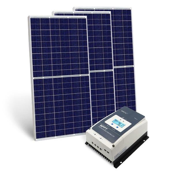 900W CanadianSolar (3x 300Wp), MPPT Solar Charger 60A, Cables 