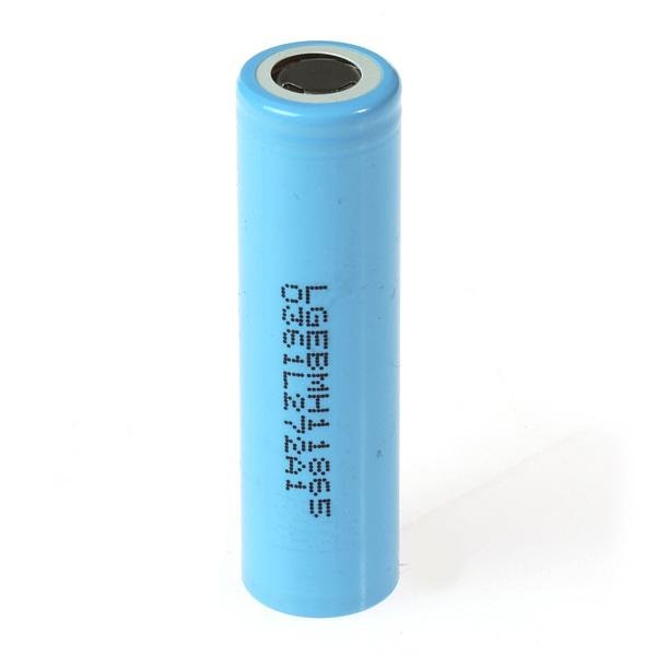 GB18650 Rechargeable Battery: 3.7V 3200 mAh (Li-ion, LG MH1) 