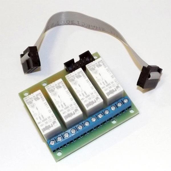 Relay board for LAN Controller - 4 relays, 9 - 28 V (16A) 