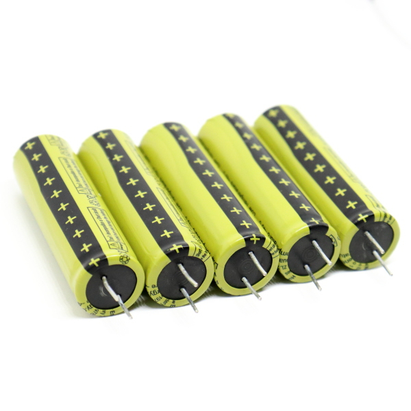 Pack of 5pcs: LTO1865 Rechargeable Cell: 2.4V 1300 mAh (Lithium Titanate) 