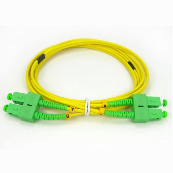 Optical patch cord SC/APC-SC/APC 1 m 09/125 single-mode fiber 