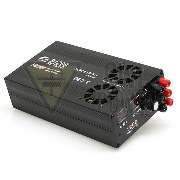 Charger 12V to 24V 50A - adjustable power supply CE 