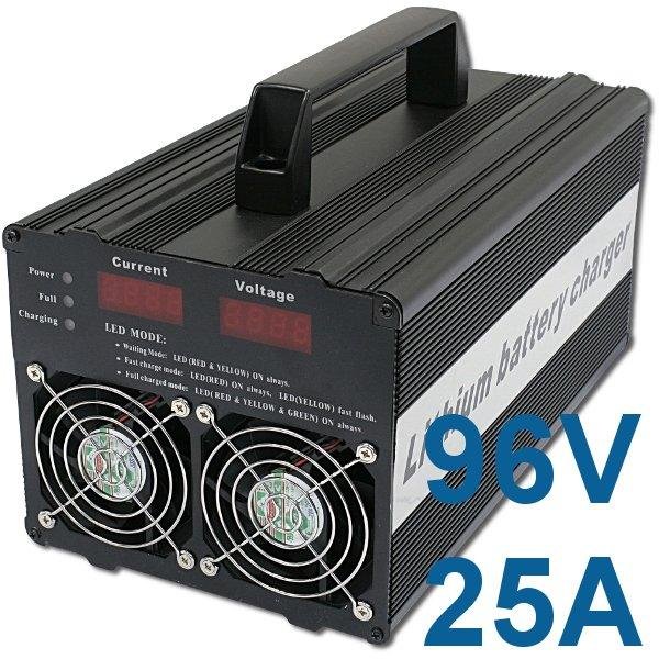 Charger 96V/25A for LiFePO4 / LiFeYPO4 + BMS con. - SALE! 