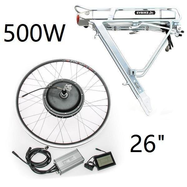 Set motor with rim 26" Front drive, with battery 36V/13Ah to rack 