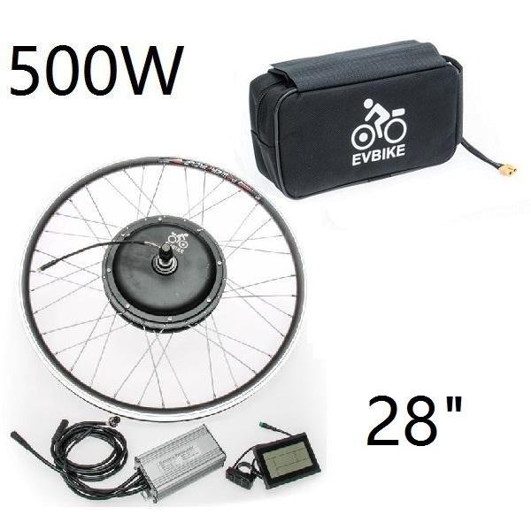 Set motor with rim 28" Front drive, with battery 36V 15,6Ah in bag 