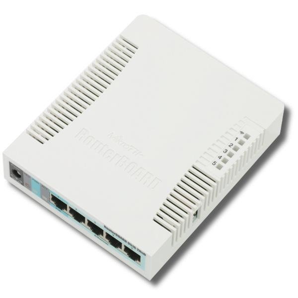 RB951G-2HnD 128 MB RAM, 600 MHz, 5x Gigabit LAN, 1x 2,4 GHz, 802.11n, L4 