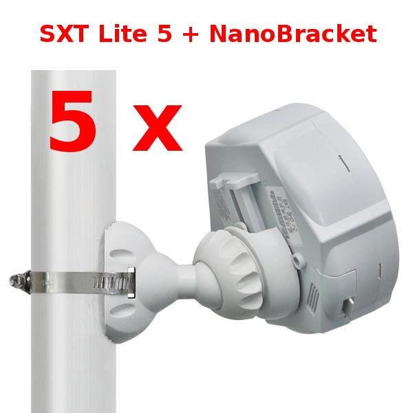 SXT Lite5 - 5 pack + holder NanoBracket 