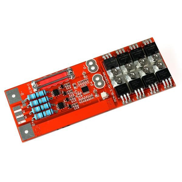GWL/POWER Simple Battery Management Board 4 Cells (12V/16A) 