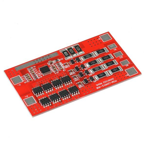 GWL/POWER Simple Battery Management Board 4 Cells (12V/10A) 