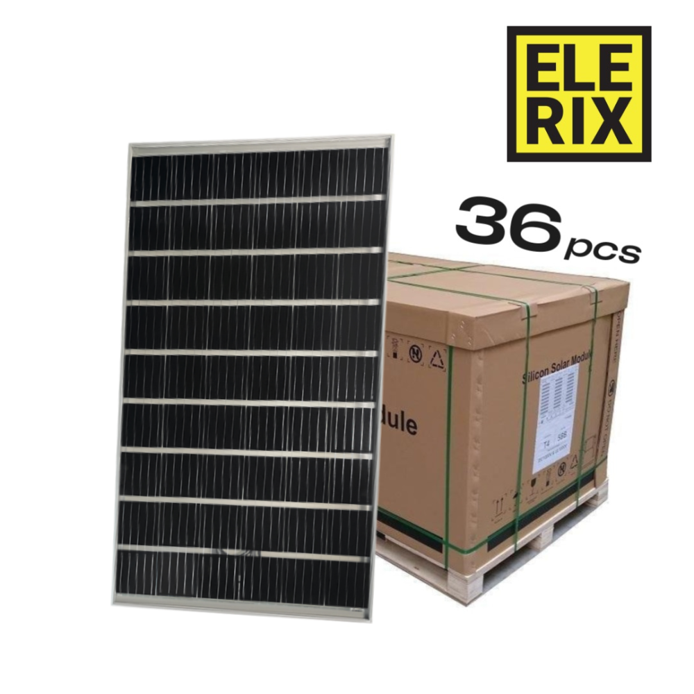 ELERIX Solar panel transparent Dual Glass 300Wp 54 cells, pallet 36pcs 