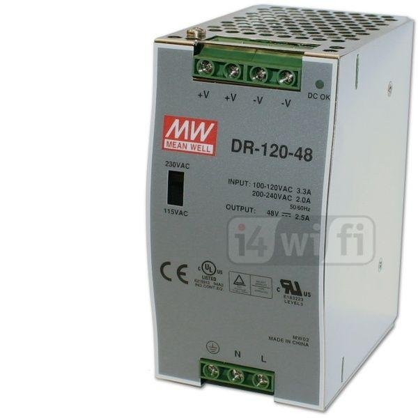 DIN power supply 48 V, 2,5 A (120 W / switching) 