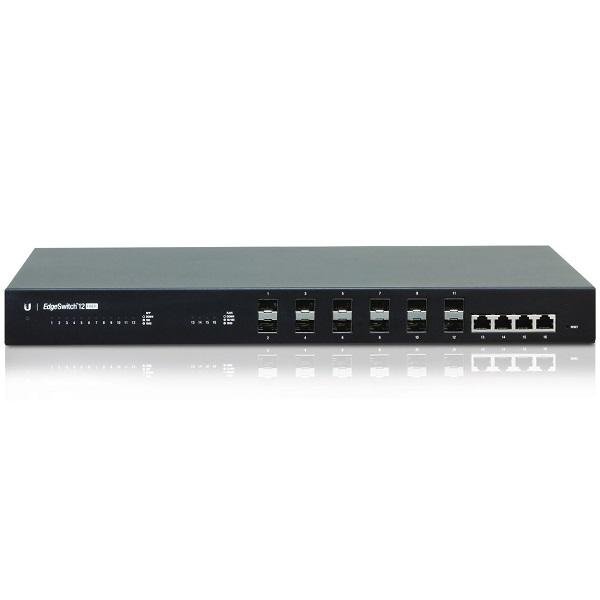 EdgeSwitch Fiber - 12x SFP, 4x Gbit LAN, 56W   