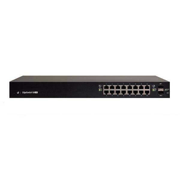 EdgeSwitch - 16x Gbit LAN, 2x SFP port, POE+, 150W 