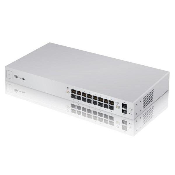 UniFi Switch - 16x Gbit LAN, 2x SFP port, POE+, 150W  