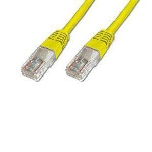 kabel patch UTP c5e 0,5m yellow 