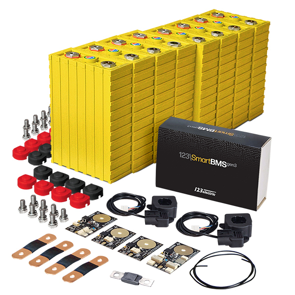 LiFePO4 12V, 1.2kWh LiFeYPO4 lithium battery set with 100Ah cells, BMS mobile monitoring Winston 